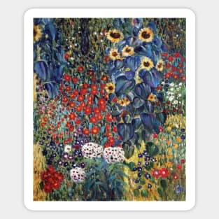 Flowers - Gustav Klimt Sticker